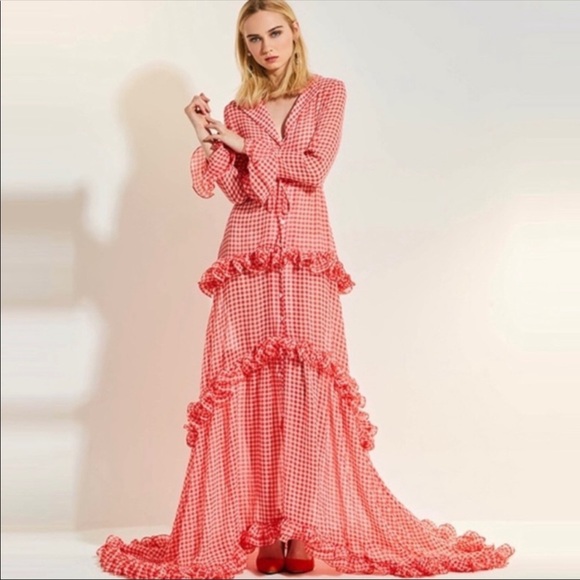 Clocolor Dresses & Skirts - Fabulous Clocolor red gingham statement dress L